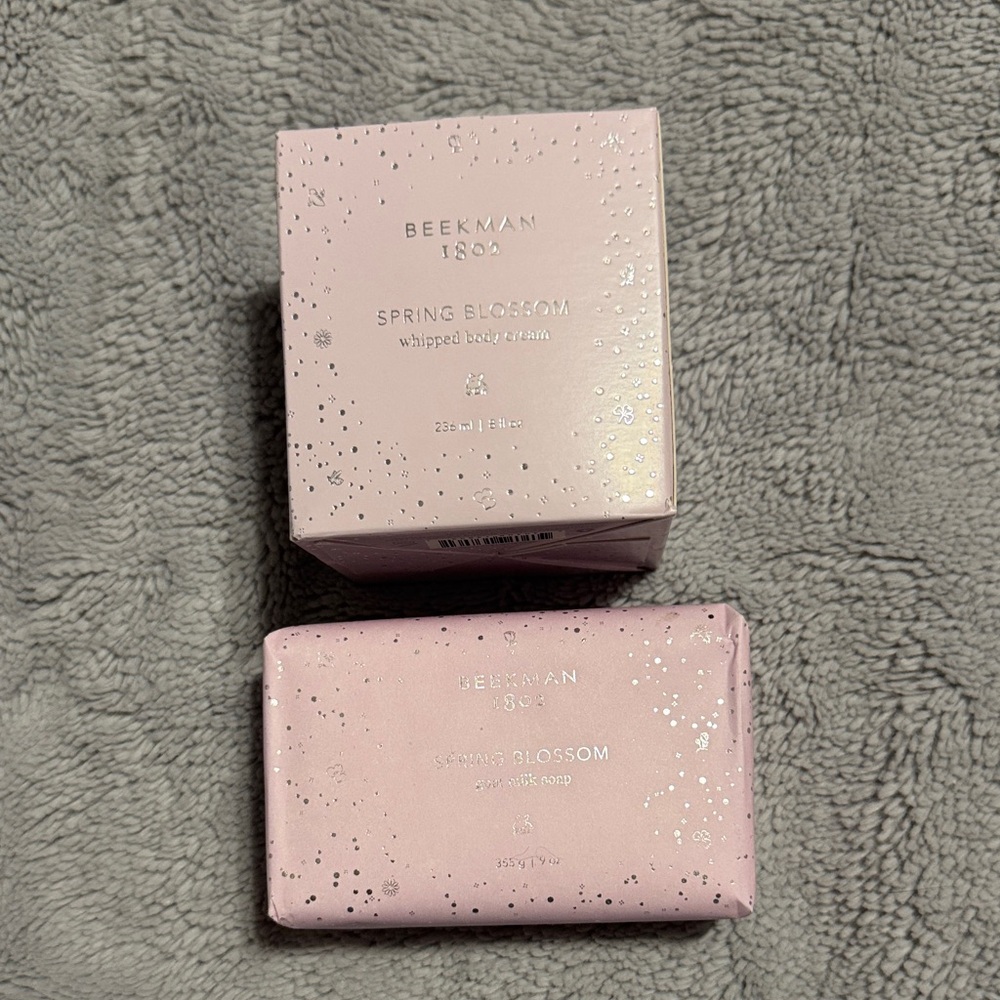 Beekman 1802 Spring Blossom Whipped Body Care and Goat Milk Set